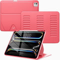 VIKESI Case for iPad iPad Pro 13-inch M5 or M4 Released in 2025 or 2024,Multiple Angles Magnetic Stand Cover,Shockproof Soft Back,Pencil Holder,and Auto Sleep/Wake,Red