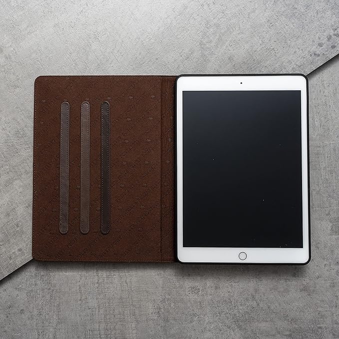 Porter Riley - Leather Case Compatible with iPad Pro 11" 5th Gen - M5 / M4 (2025/2024) Release. Premium Genuine Leather Stand/Cover/Flip Case (Chocolate Brown)