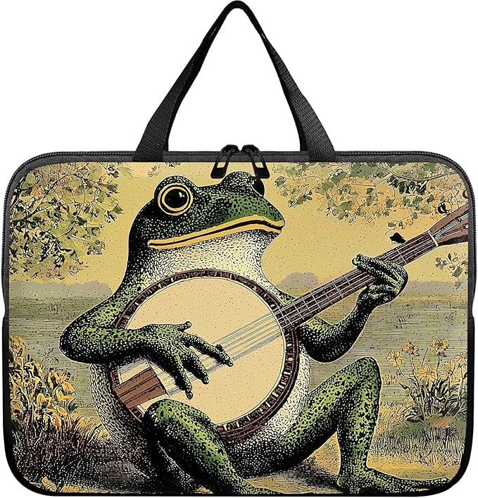 Laptop Sleeve Case Bag 13 inch, Music Frog Slim Carrying Case Handbag Travel Laptop Bag for 13 inch MacBook Air M3/M2/Pro M2/ 13" iPad Pro/Air M4/M2 2024