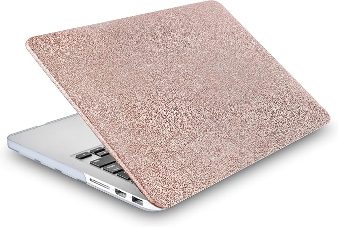 KECC Compatible with MacBook Pro 13 inch Case 2020-2025, 2016-2019 Release M2 M1 A2338 A2289 A2251 A2159 A1989 A1706 A1708 Plastic Hard Shell + Keyboard Cover, Pink Sparkling