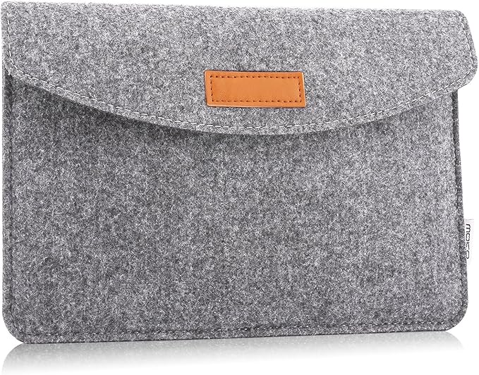 MoKo 9-11 Inch Felt Tablet Sleeve Bag Carrying Case Fits with Tab S8/S9 11", iPad Pro 11 inch, iPad 10th Gen 10.9, iPad 9/8/7th 10.2, iPad Air 5/4th 10.9, iPad Air 3 10.5, iPad 9.7 - Light Gray