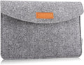 MoKo 9-11 Inch Felt Tablet Sleeve Bag Carrying Case Fits with Tab S8/S9 11", iPad Pro 11 inch, iPad 10th Gen 10.9, iPad 9/8/7th 10.2, iPad Air 5/4th 10.9, iPad Air 3 10.5, iPad 9.7 - Light Gray