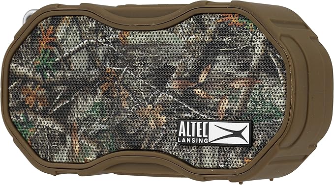 Altec Lansing Baby Boom XL - Waterproof Bluetooth Speaker, Wireless & Portable Speaker for Travel & Outdoor Use, Deep Bass & Loud Sound, 1 Pack, Real Tree Camo