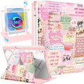 Uppuppy for iPad 9th/8th/7th Generation Case for iPad Air 3rd/ Pro 10.5” Case - 360 Rotating Stand Folio Smart Cover with Pencil Holder for Women, Christian Words for Apple Tablet 7/8/9 Gen 10.2 inch