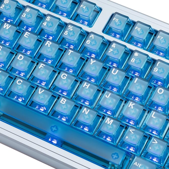 PMOKEY Aurora 80 CNC Full Aluminum Wireless Mechanical Keyboard with VIA/QMK, 8000mah Battery, Arctic Tactile Switch, Tri-Mode Gaming Keyboard Hot Swappable RGB Backlit for Windows/Mac/PC (Ultra Blue)
