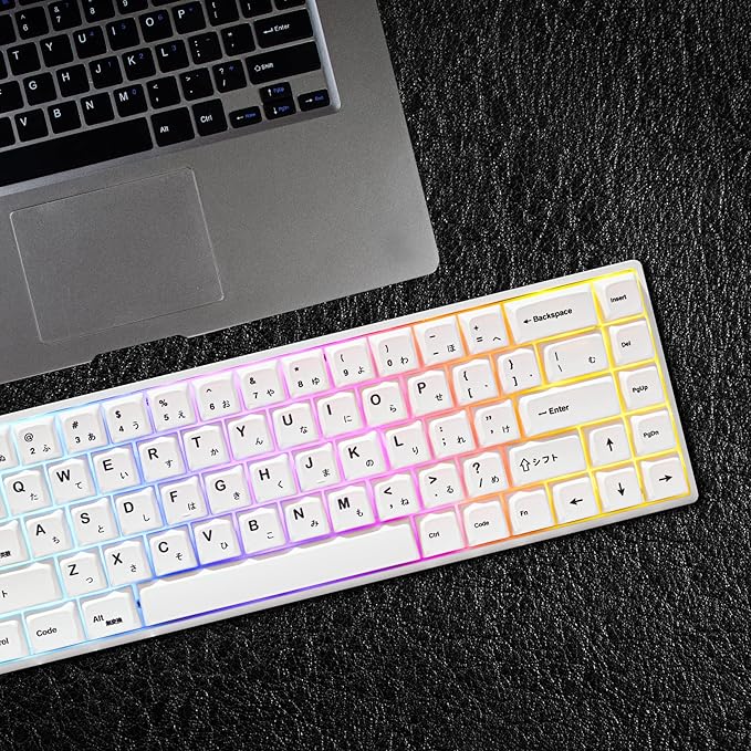 GTSP 135-Key Japanese White keycaps 65 Percent XDA keycap Set for 60 Percent TKLKeyboard for Cherry Mx 87/68/64/104 Mechanical Keyboard (Minimalist XDA)