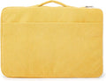 Kinmac Yellow Corduroy 360° Heavy Duty Protective Laptop Sleeve Case Bag Cover with Handle for MacBook Air 13 inch,iPad Pro 13 inch and 13.3 inch HP,Dell,Lenovo,Asus,Acer Laptop