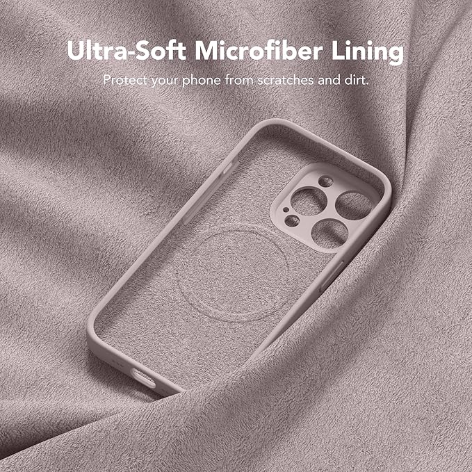 Magnetic for iPhone 13 Pro Max Case, Compatible with MagSafe, [Full Camera Protection][Screen Protector] Silicone Shockproof Protective Phone Case for iPhone 13 Pro Max 6.7", Hazel