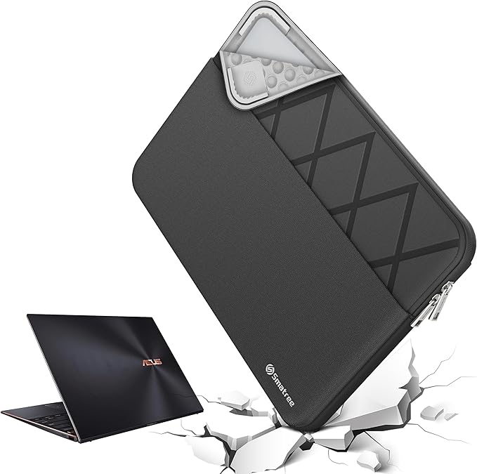 Smatree Laptop Sleeve for 14 inch ASUS Chromebook Vibe CX34 Flip CX3401, for 14 inch ASUS ExpertBook B7 Flip B7402F, Case with Accessory Pocket, YKK Zipper, Patented Super-Corner Design (E468)