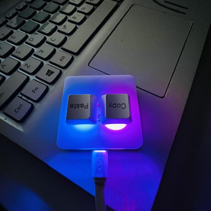 BTXETUEL Copy and Paste 2-Key Keyboard SAYO OSU Keypad Hotswap One Handed Mechanical Gaming Keyboard Cherry Switch RGB Backlit Mini USB Keypad for macros or Rhythm Games