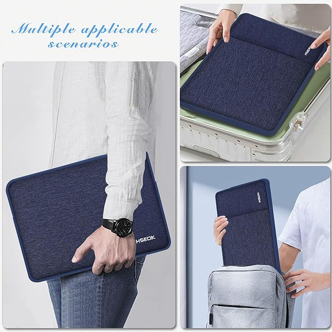 Hseok Laptop Sleeve 15.6 16 inch Case Compatible with MacBook Neo 16, MacBook Pro 16" M5/M4/M3/M2/M1, MacBook Air Pro 15", XPS 16, Most 15" 15.6" 16" Notebooks,D01B01