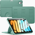 VIKESI Case for iPad mini 7 (A17 Pro) and iPad mini 6,Multiple Angles Magnetic Stand Cover,Shockproof Soft Back,Pencil Holder,and Auto Sleep/Wake,Forest Green