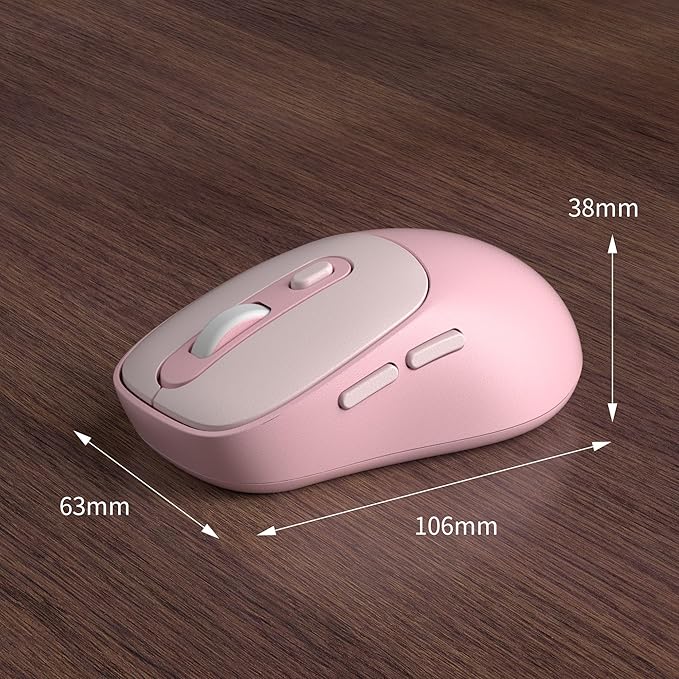 Camiysn V100 Wireless Mouse, Ultra-Light 2.4G USB Mouse with Adjustable DPI, Premium Rubber Scroll Wheel & Advanced Optical Sensor, Auto Sleep Mode for Energy Saving