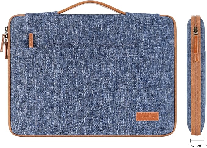 DOMISO Laptop Case Sleeve Protective Cover Compatible with MacBook Air 13 M4 M3 M2,MacBook Pro M2 M1,iPad Air/Pro,13 inch Dell,Lenovo, HP,Asus,Waterproof Computer Cases Bag with Handle,Blue