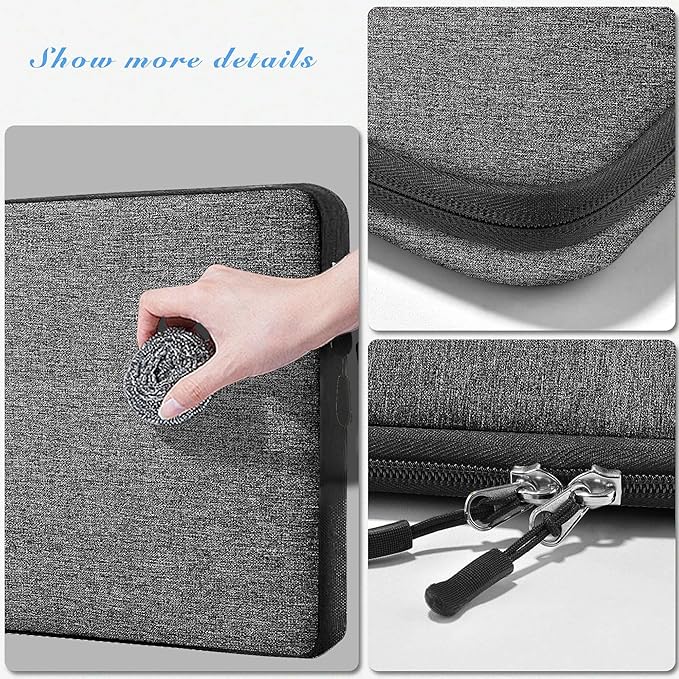 Hseok Laptop Case 13.3-14 Inch Sleeve, Water-Resistant Computer Bag Compatible with MacBook Neo/Pro 14" M5/M4/M3/M2/M1 and All 13.3" Mac Air/Pro, XPS 14 and Most Popular 13.3"-14" Notebook，D02G03