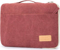 Kinmac 360° Heavy Duty Protective Laptop Computer Sleeve case Bag Cover with Handle for MacBook Pro 14 inch,14 inch-14.4 inch HP Lenovo Dell ASUS Acer Laptop (Wine Red)