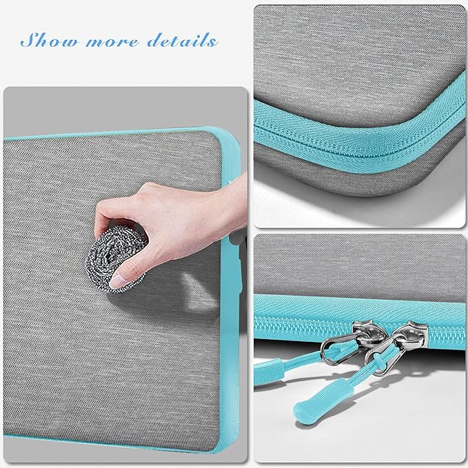 Hseok Laptop Case 13.3-14 Inch Sleeve, Water-Resistant Computer Bag Compatible with MacBook Neo/Pro 14" M5/M4/M3/M2/M1 and All 13.3" Mac Air/Pro, XPS 14 and Most Popular 13.3"-14" Notebook，L02G02