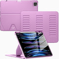 VIKESI Case for iPad Pro 12.9 6th / 5th / 4th / 3rd Generation Case 2022/2021/2020/2018,Multiple Angles Magnetic Stand Cover,Shockproof Soft Back,Pencil Holder,and Auto Sleep/Wake,Purple