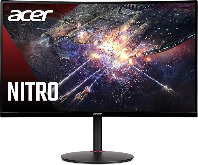 Acer Nitro XZ270 Xbmiipx 27" 1500R Curved Full HD (1920 x 1080) VA Zero-Frame Gaming Monitor & RØDE NT1 5th Generation Large-Diaphragm Studio Condenser Microphone with XLR and USB Outputs