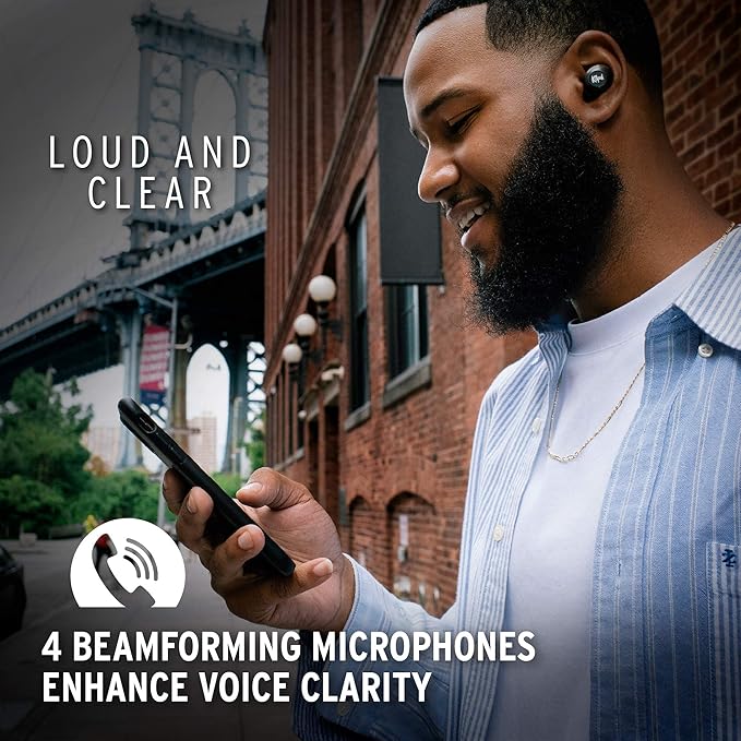 Klipsch T5 II True Wireless Bluetooth 5.0 Earphones in Gunmetal with Transparency Mode, Beamforming Mics, Best Fitting Ear Tips, and 32 Hours of Battery Life in a Slim Charging Case