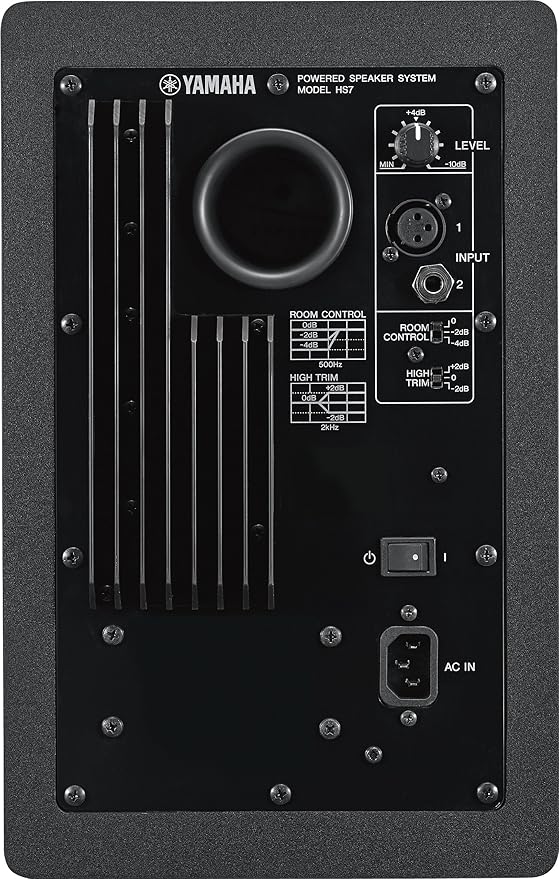 YAMAHA HS7 100-Watt Series Monitor, Black, 6.5" (Pack of 2)