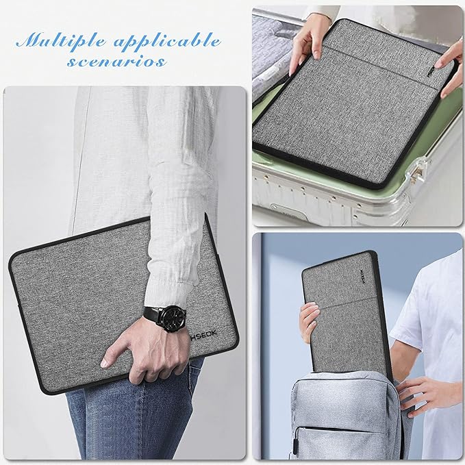 Hseok Laptop Case 13.3-14 Inch Sleeve, Water-Resistant Computer Bag Compatible with MacBook Neo/Pro 14" M5/M4/M3/M2/M1 and All 13.3" Mac Air/Pro, XPS 14 and Most Popular 13.3"-14" Notebook，D02G03