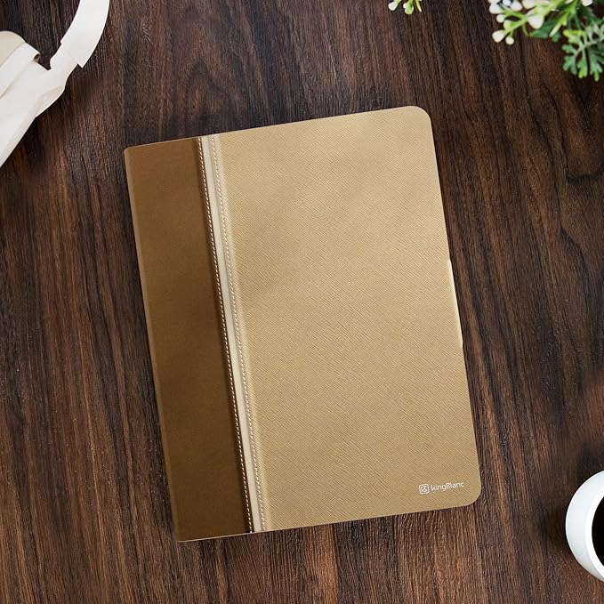 KingBlanc Case for iPad Pro 11 inch 4th/3rd/2nd/1st Generation (2022/2021/2020/2018) with Pencil Holder, PU Leather Protective Stand Folio, Auto Sleep/Wake, Multi-Angles for Viewing/Typing, Beige