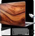 MEEgoodo Case for M5/M4/M3/M2 MacBook Air 15 inch Case 2026 2025 2024 2023, Laptop Shell Fit Model (A3448/A3241/A3114/A2941) for MacBook Air 15.3-inch, Tree Rings