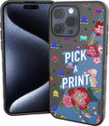 Smartish® iPhone 15 Pro Max Magnetic Case - Gripmunk Compatible with MagSafe [Lightweight + Protective] Slim/Thin Grip Cover with Microfiber Lining for Apple iPhone 15 Pro Max - Custom Prints