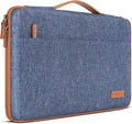 DOMISO 16 inch Laptop Sleeve Protective Case Cover Compatible with 16 16+ inch HP Dell ASUS Lenovo Chromebook,Waterproof Computer Cases Bag with Handle,Blue