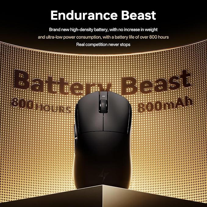 ATK Dragonfly A9 Air Wireless Gaming Mouse, 47g Lightweight, PAW3950 Ultra Sensor, Nordic 54L15 MCU, 8K Polling, 300 Hr Battery Life, Dual-Mode 2.4G/Wired