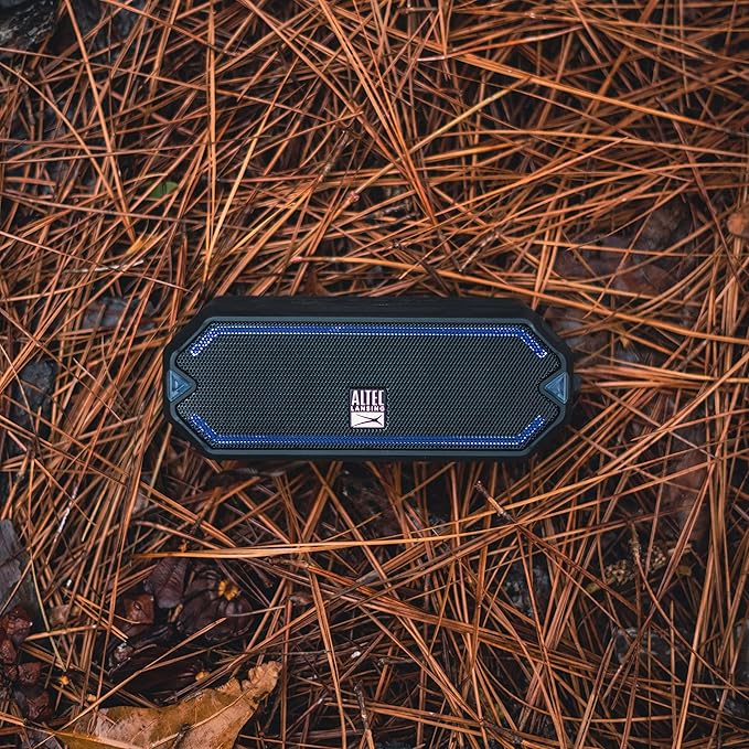 Altec Lansing - HydraJolt Wireless Bluetooth Speaker, Waterproof Portable Speakers with Built in Phone Charger and Lights, Everything Proof Outdoor, Shockproof, Snowproof, 16 Hours Playtime