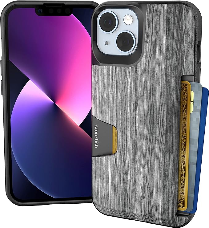 Smartish® iPhone 14 Wallet Case - Wallet Slayer Vol. 1 [Slim + Protective] Credit Card Holder - Drop Tested Hidden Credit Card Slot Cover for Apple iPhone 14 - Graspin' Aspen