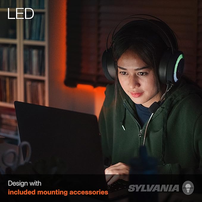 Sylvania LED Mosaic Flexible Light Expansion Kit for Starter Kit with Remote Control, Full Color, 2 2ft RGBW Strips (65483)