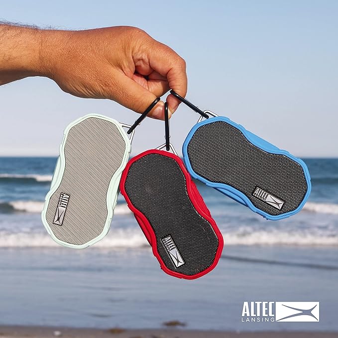 Altec Lansing - Baby Boom Waterproof Bluetooth Speaker, Wireless & Portable for Travel & Outdoor Use, Deep Bass & Loud Sound, 1 Pack (Blue)