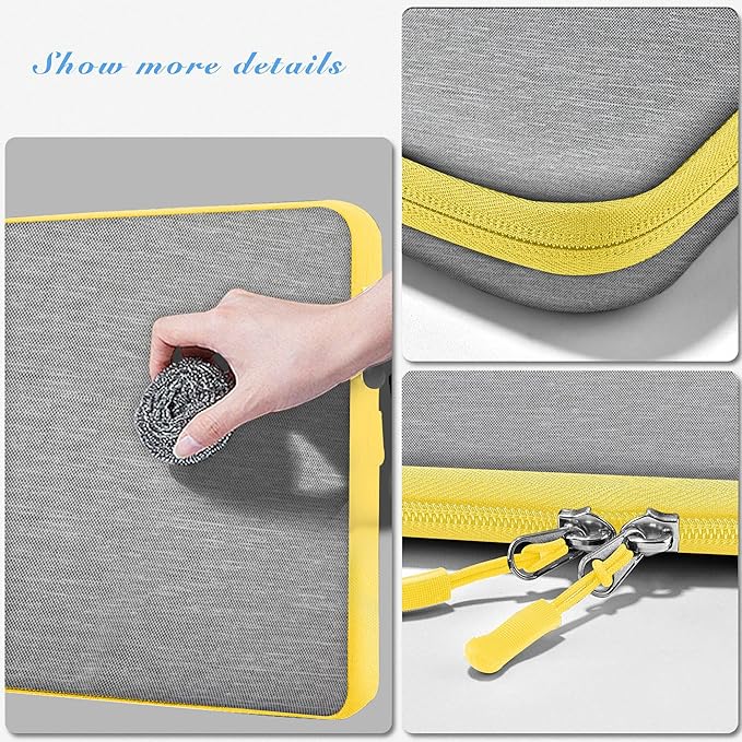 Hseok Laptop Case 13.3-14 Inch Sleeve, Water-Resistant Computer Bag Compatible with MacBook Neo/Pro 14" M5/M4/M3/M2/M1 and All 13.3" Mac Air/Pro, XPS 14 and Most Popular 13.3"-14" Notebook，L02G01