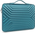 DOMISO 15.6 Inch Laptop Sleeve Case, Shockproof Waterproof Soft EVA Protective Bag with Handle, Lightweight Carrying Case for MacBook, Dell, HP, Lenovo, ASUS,Teal