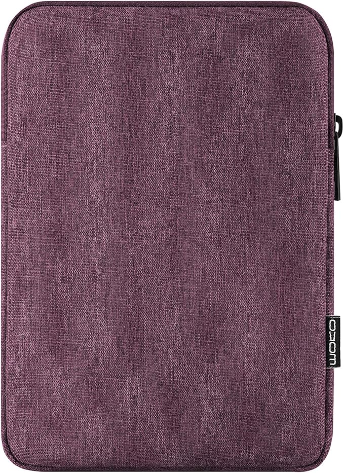 MoKo 13 Inch Tablet Sleeve Fits New 13inch iPad Air M4 2026, iPad Pro M5/M4/Air M3/M2 13", iPadPro 12.9", Galaxy Tab S8+/S9+ 12.4", Polyester Bag Fit with Apple Pencil or Smart Keyboard, Purple
