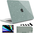 May Chen for 2022 MacBook Air 13.6 Inch Model A2681, Plastic Hard Shell Case for MacBook Air 13.6" M2 Chip with Liquid Retina Display Fits Touch ID, Midnight Green Glitter A