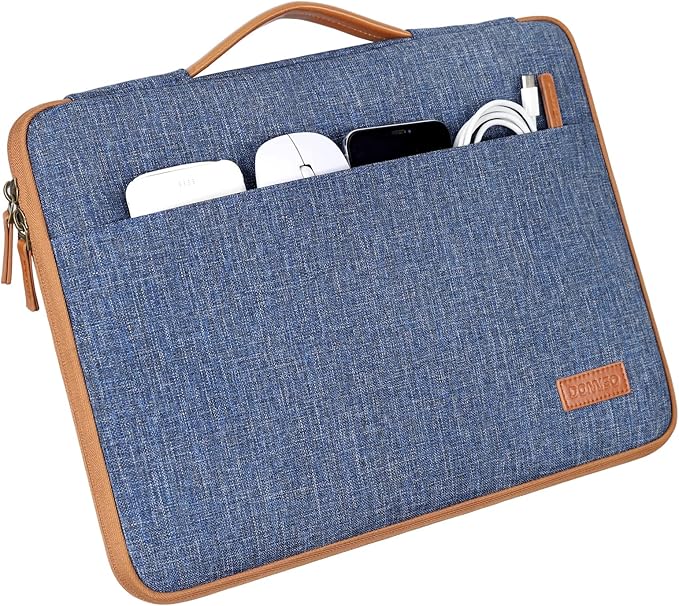 DOMISO Laptop Case Sleeve Protective Cover Compatible with MacBook Air 13 M4 M3 M2,MacBook Pro M2 M1,iPad Air/Pro,13 inch Dell,Lenovo, HP,Asus,Waterproof Computer Cases Bag with Handle,Blue