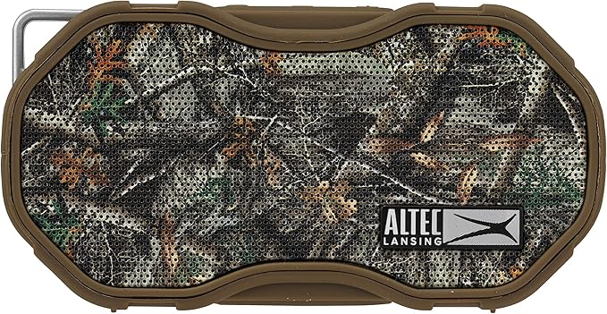 Altec Lansing Baby Boom XL - Waterproof Bluetooth Speaker, Wireless & Portable Speaker for Travel & Outdoor Use, Deep Bass & Loud Sound, 1 Pack, Real Tree Camo