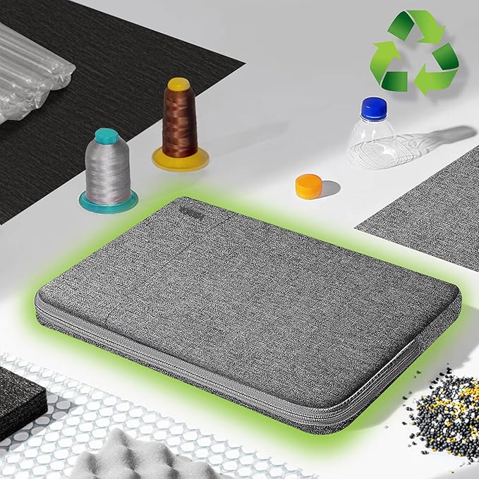 Hseok Laptop Sleeve 15.6 16 inch Case Compatible with MacBook Neo 16, MacBook Pro 16" M5/M4/M3/M2/M1, MacBook Air Pro 15", XPS 16, Most 15" 15.6" 16" Notebooks,Dark Gray&Gray