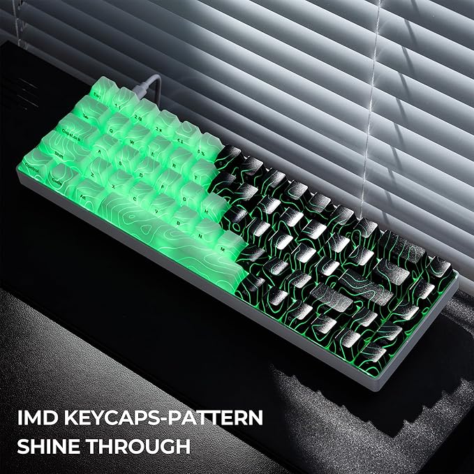x XVX HE68 Pro Rapid Trigger Keyboard 60% Percent,Hall Effect Keyboard with Gateron Magnetic Jade Pro Switch,CNC Aluminum Frame Topographic Custom Mechanical Key Board for PC/Laptop/Xbox/PS4/PS5