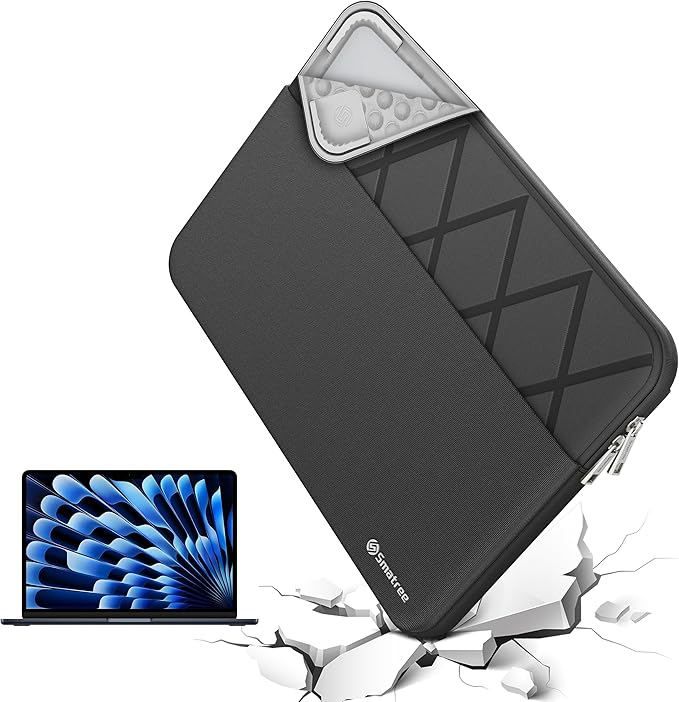 Smatree Laptop Sleeve for 13 inch Apple MacBook Neo A18 Pro A3404, 13.3 inch MacBook Pro M2 2022 A2338/M1 2020 A2251 A2289/2019 A2159 A1989(E454)