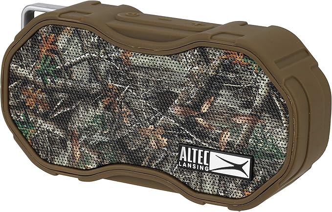 Altec Lansing Baby Boom XL - Waterproof Bluetooth Speaker, Wireless & Portable Speaker for Travel & Outdoor Use, Deep Bass & Loud Sound, 1 Pack, Real Tree Camo