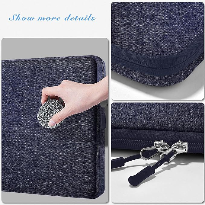 Hseok Laptop Sleeve 15.6 16 inch Case Compatible with MacBook Neo 16, MacBook Pro 16" M5/M4/M3/M2/M1, MacBook Air Pro 15", XPS 16, Most 15" 15.6" 16" Notebooks,D01B01