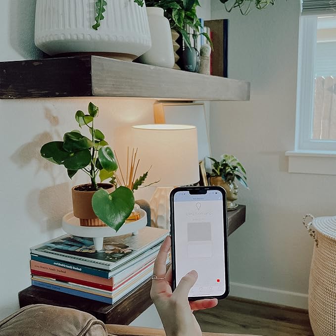 Feit Electric A1960CL/927CA/FIL/AG 60 Watt Equivalent WiFi Dimmable, No Hub Required, Alexa or Google Assistant, Filament A19 LED Smart Light Bulb, 4" H x 2.25" D, 2700K Soft White
