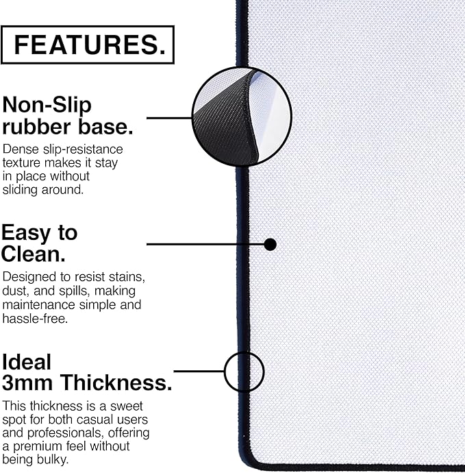 MPCO. Original Large Gaming Desk Mat – 36" x 17" Duraglyde Masterpiece Machinami Full Desk Mouse Pad for Smooth Precision – Non-Slip, Washable Extra-Large PC Mouse Pad for Gaming Sessions