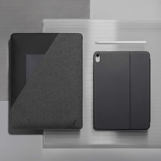 Native Union Stow Slim for iPad 11” Tablet Sleeve – Sleek & Slim Premium Sleeve Compatible with iPad Air 11" M2, iPad Pro 11" M4, iPad Air 10.5”, iPad 10.2" with Easy-Access Magnetic Closure (Slate)