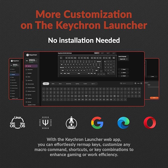 Keychron V5 8K 96% Wired Mechanical Keyboard, 8000 Hz Polling Rate Hot-Swappable QMK Programmable Keyboard with Numpad & Knob, RGB Backlit, Ergonomic for Mac Windows Linux-Tactile Banana Switch